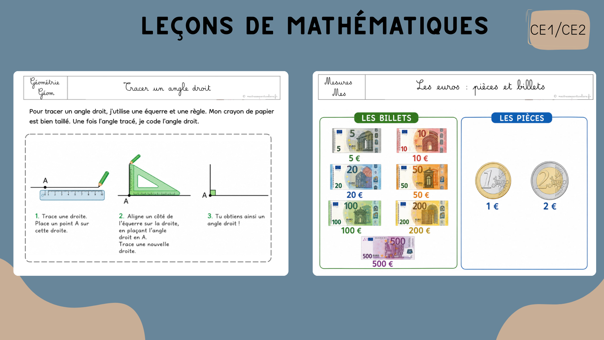 Leçons de maths CE