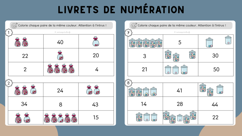 Livrets de numération CP