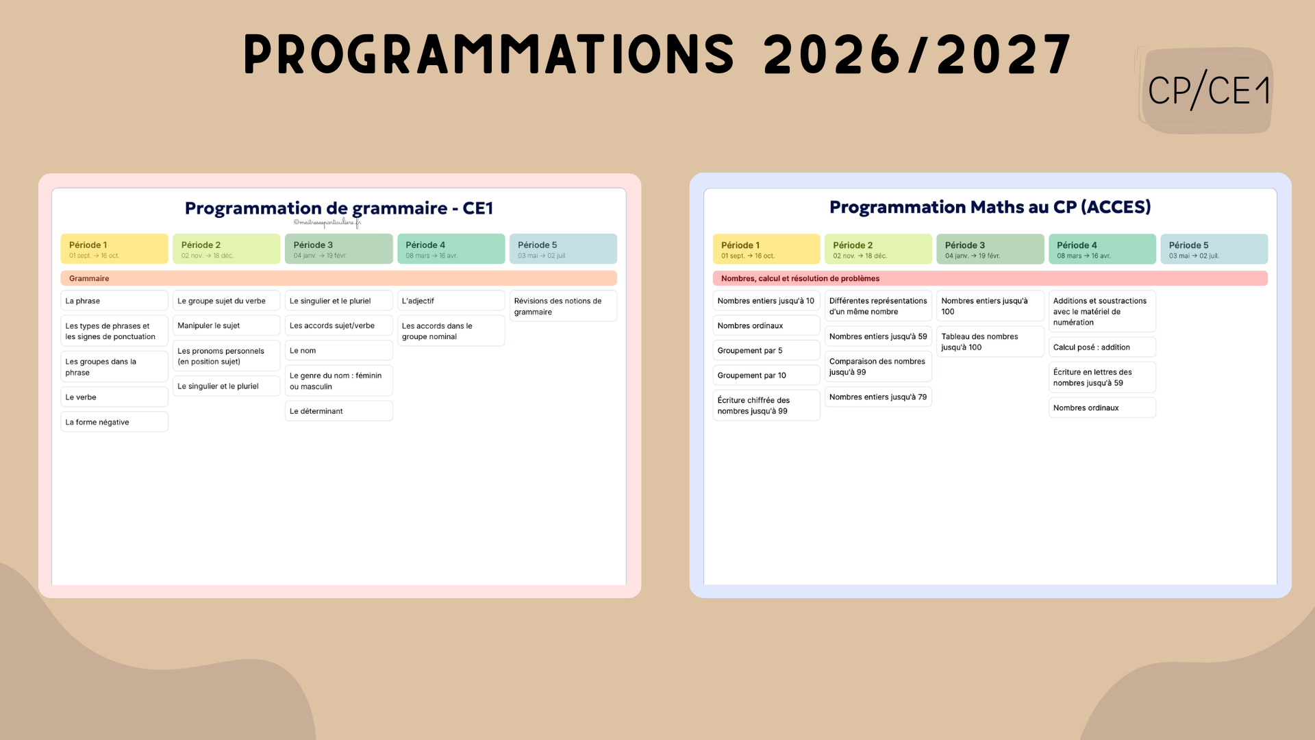 Programmations 2026:2027