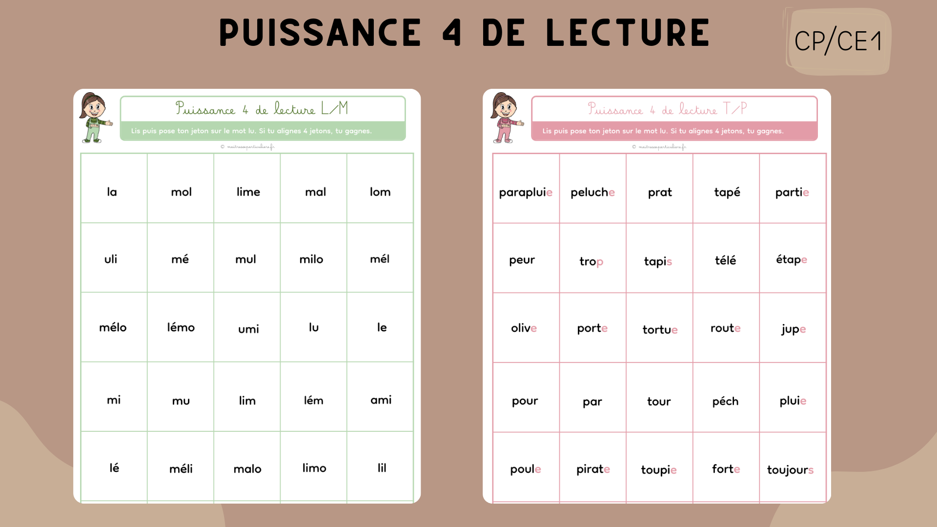 Puissance 4 de lecture