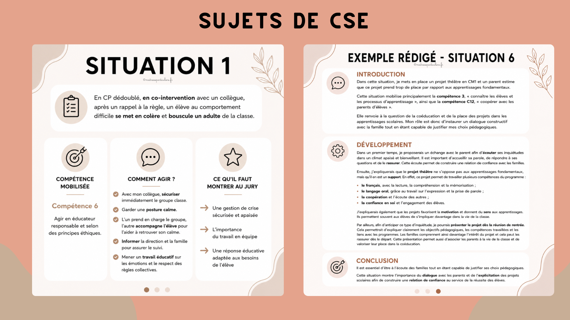 Sujets CSE