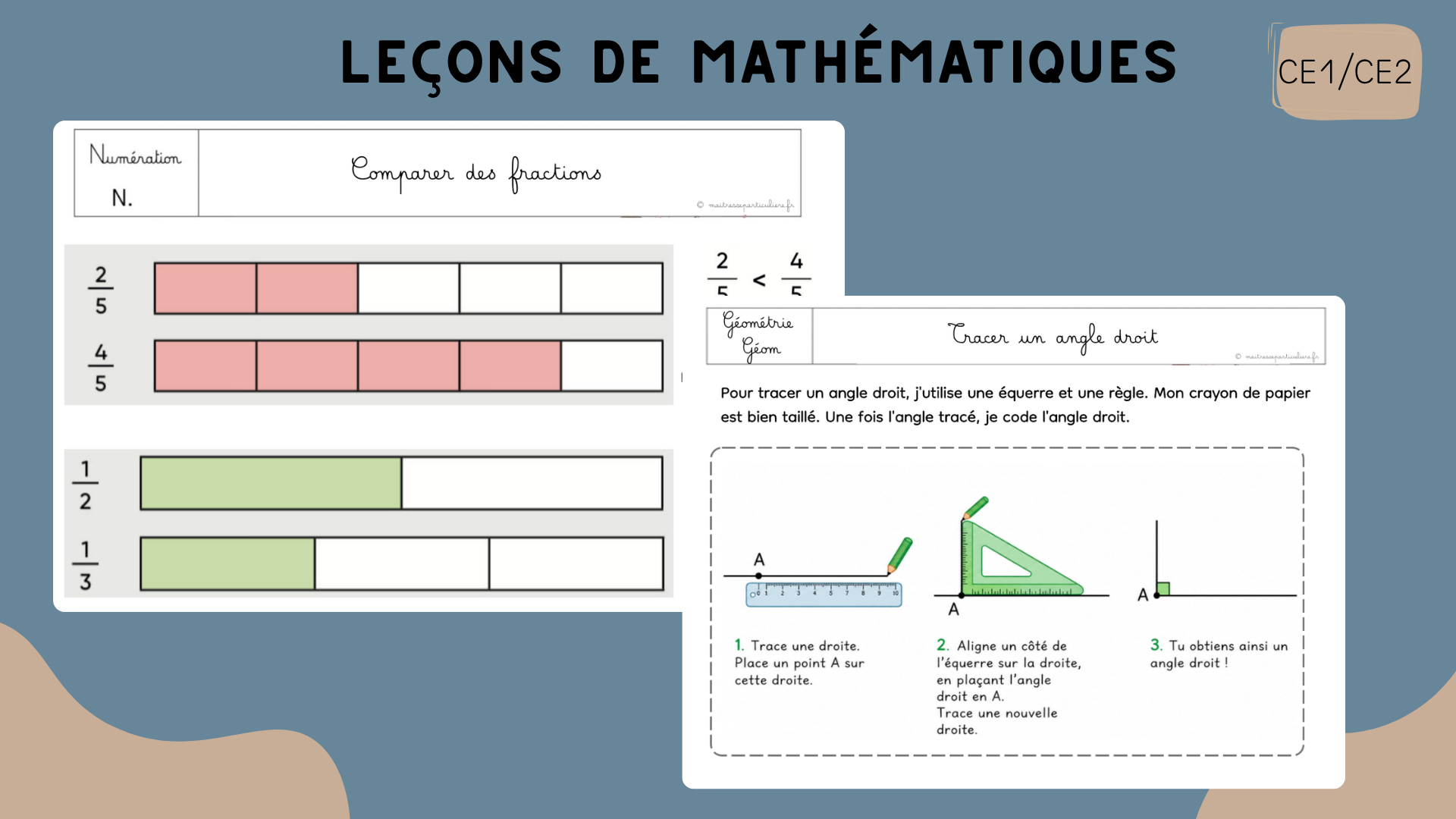 Leçons maths CE1 CE2